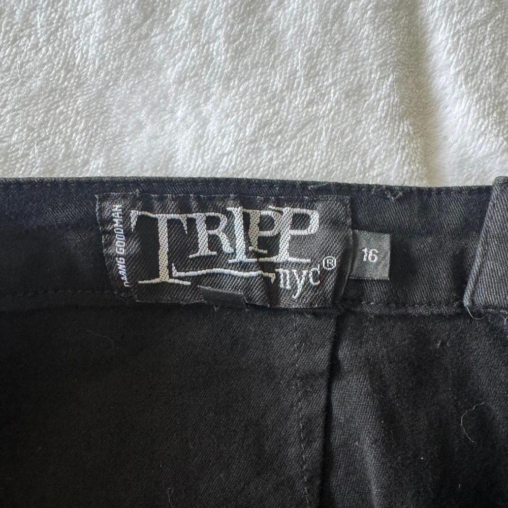 Y2K TRIPP NYC black corset lace up skirt goth emo office siren - Picture 5 of 7